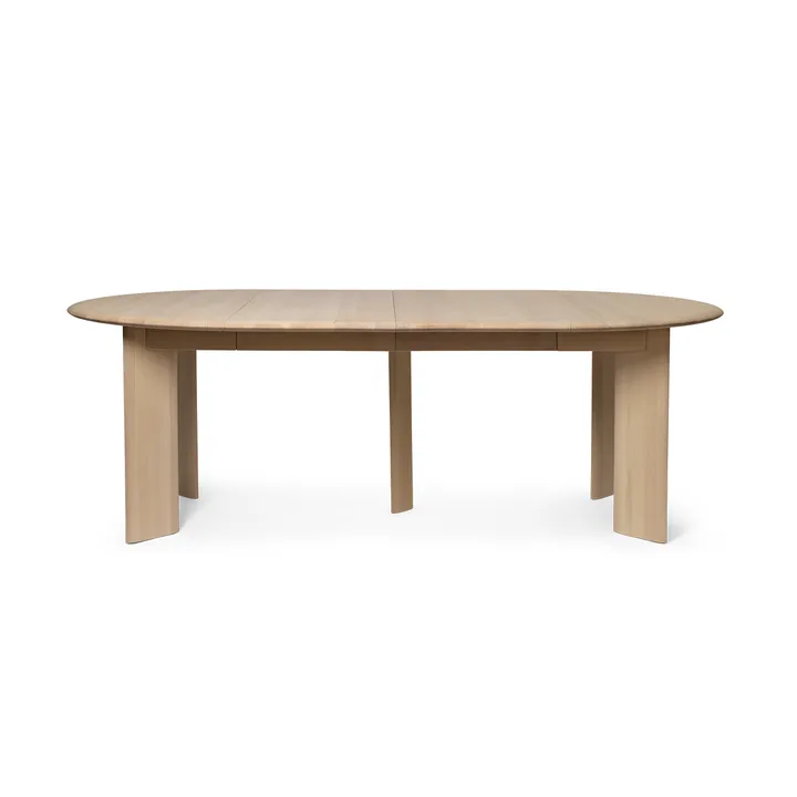 Bevel Extendable spisebord - Hvitoljet bøk, inkl. 2 ileggsplater - Ferm Living