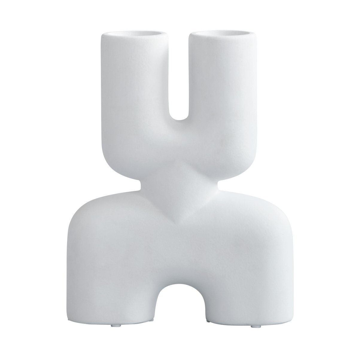 Bilde av 101 Copenhagen Cobra Double mini vase 28x22 cm Bone white