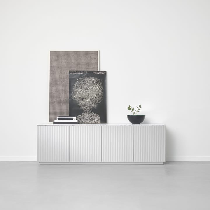 Beam sideboard, Lysegrå, lysegrått stativ A2