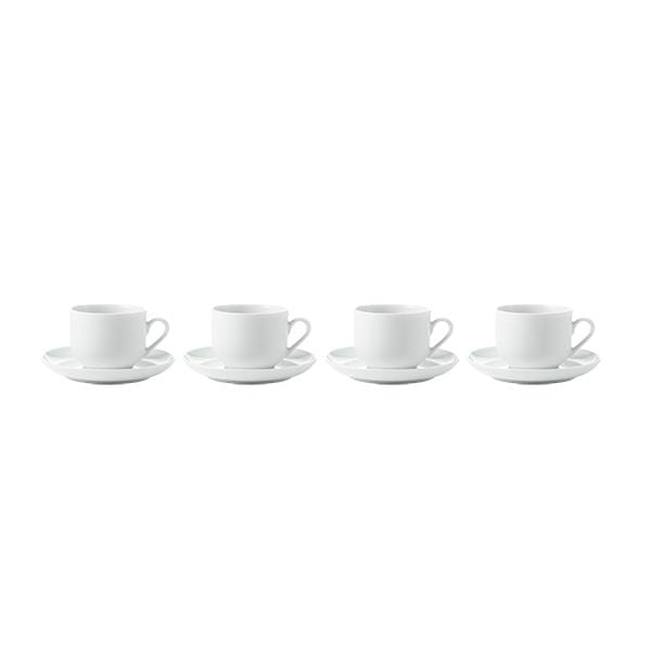 Atelier kaffekopp 18 cl 4-pk - Superhvit - Aida