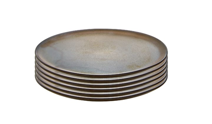 Raw frokosttallerken Ø23 cm 6-pakning - Brown - Aida