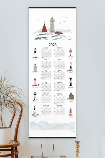 Svenske fyrtårn kalender 2023
 - 35 x 90 cm - Almedahls