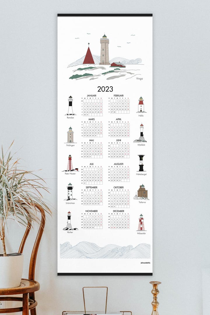 Svenske fyrtårn kalender 2023
, 35 x 90 cm Almedahls