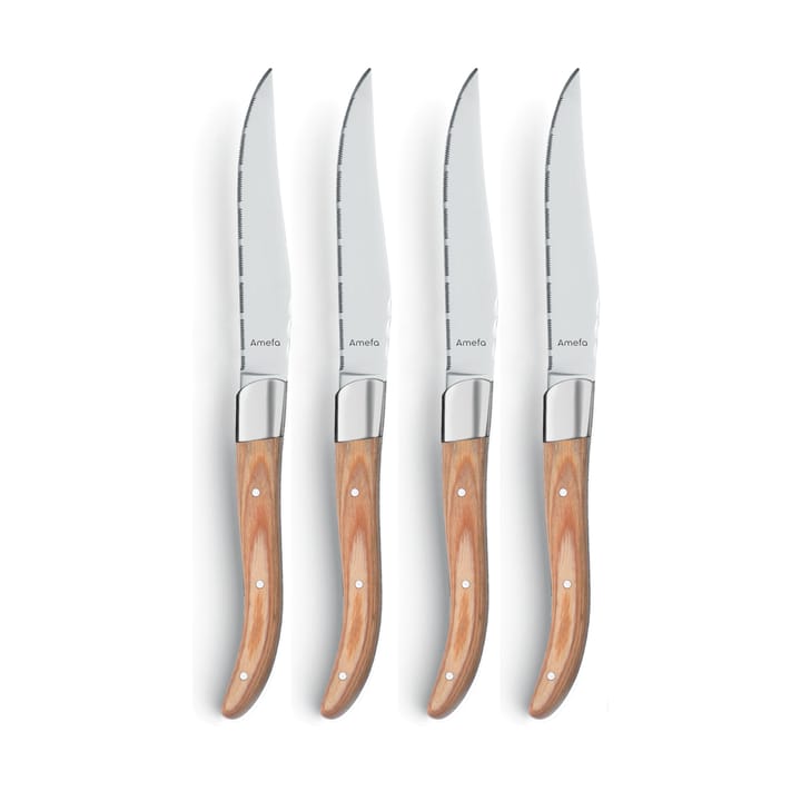 Royal Steak grillkniv 4-pk - Natural i treboks - Amefa