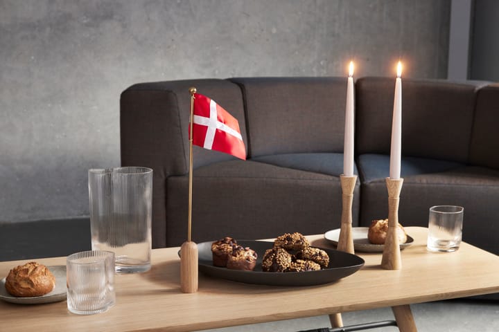 Celebrating Denmark flagg 40 cm, Oak-brass Andersen Furniture