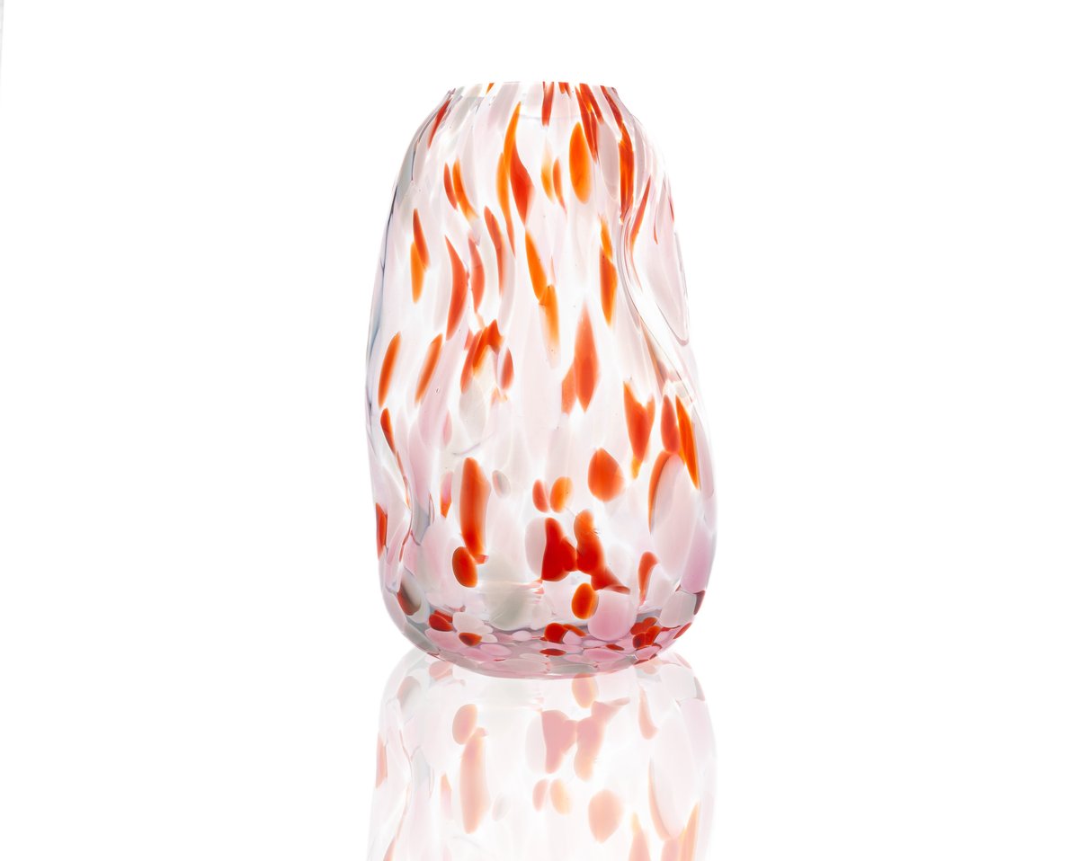 Bilde av Anna Von Lipa Confetti Squeeze Vase Mandarin