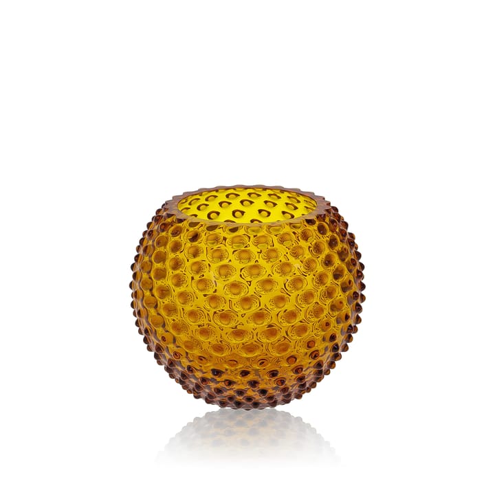 Hobnail Globe Vase 18 cm - Amber - Anna Von Lipa