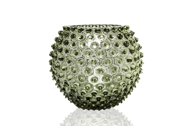 Hobnail Globe Vase 18 cm - Olivegreen - Anna Von Lipa