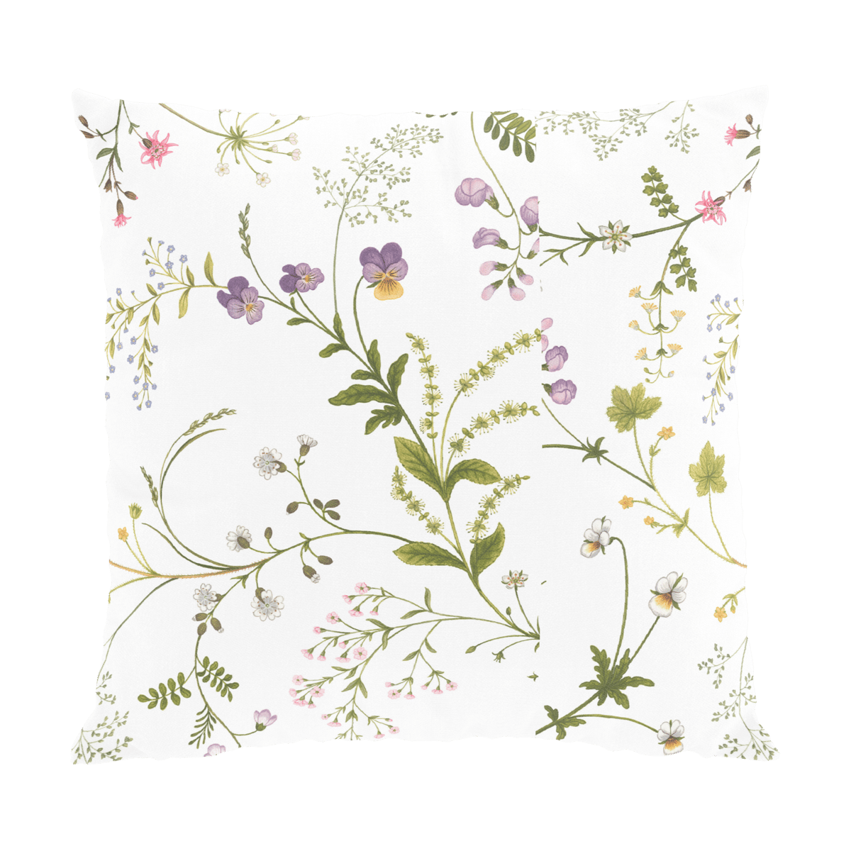 Bilde av Arvidssons Textil Blomsteryra putetrekk 47x47 cm Grønn