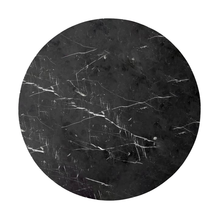 Androgyne bordsskive til sidebord Ø65 cm, Nero Marquina Audo Copenhagen