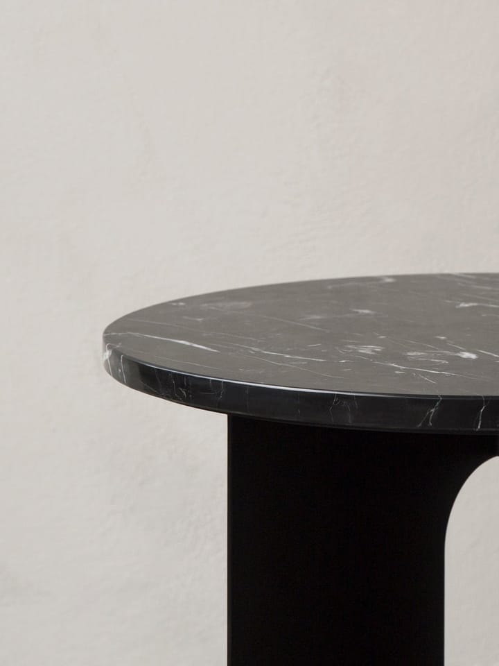 Androgyne bordsskive til sidebord Ø65 cm, Nero Marquina Audo Copenhagen