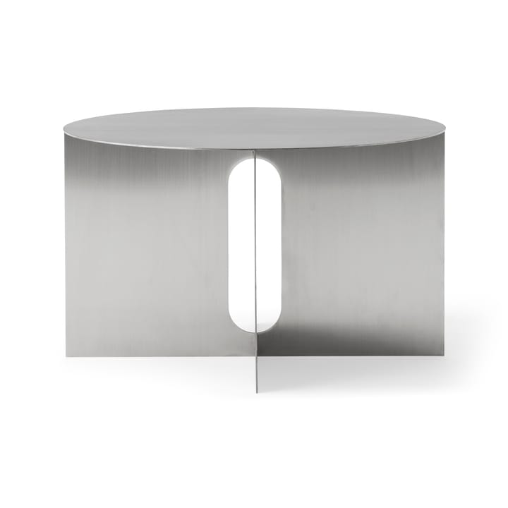 Androgyne sidebord Ø63 cm, Brushed steel Audo Copenhagen