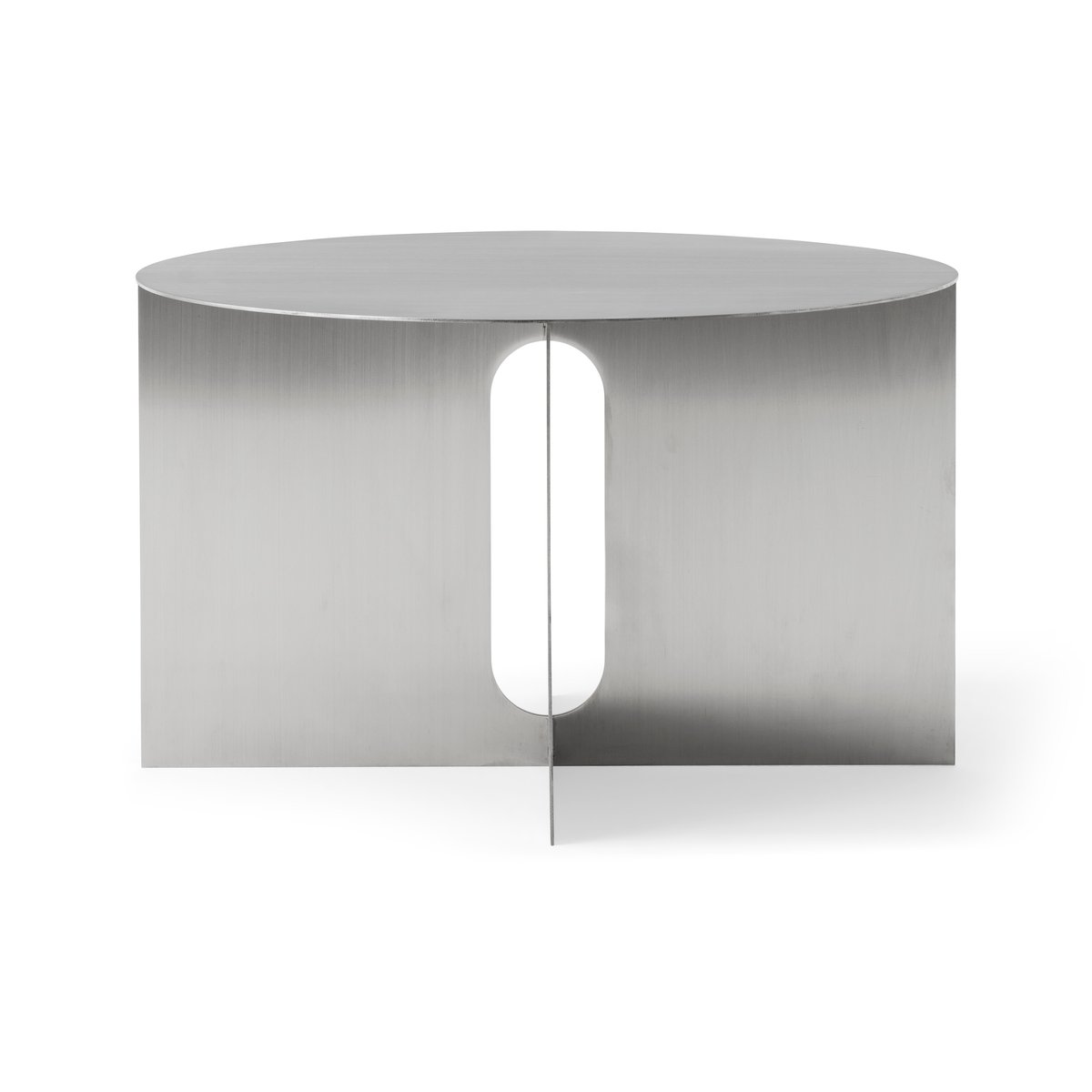 Bilde av Audo Copenhagen Androgyne sidebord Ø63 cm Brushed steel