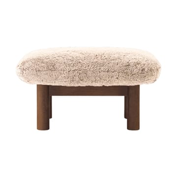 Brasilia fotskammel - Dark oak-Nature sheepskin curly - Audo Copenhagen