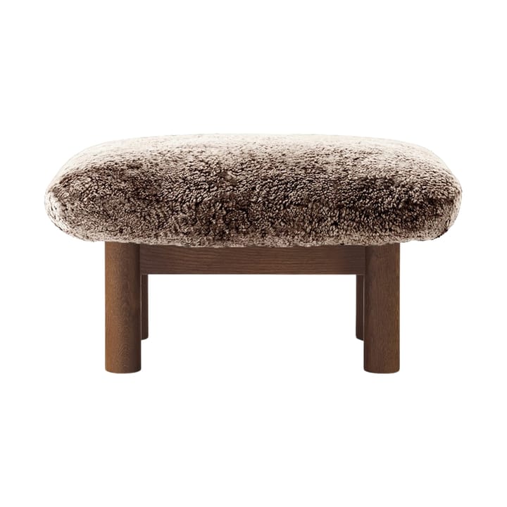 Brasilia fotskammel, Dark oak-Sahara sheepskin curly Audo Copenhagen