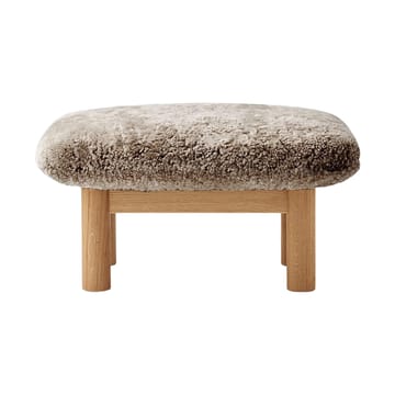 Brasilia fotskammel - Natural oak-Sahara sheepskin curly - Audo Copenhagen