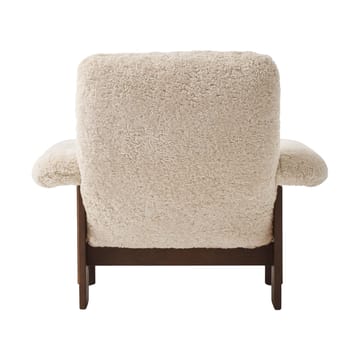 Brasilia lenestol - Dark oak-Nature sheepskin curly - Audo Copenhagen