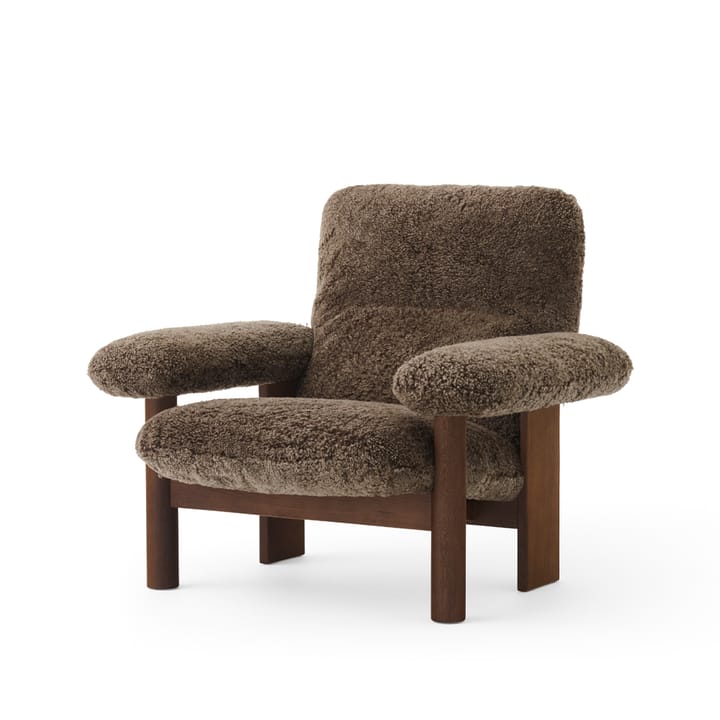 Brasilia lenestol - Dark oak-Root sheepskin - Audo Copenhagen