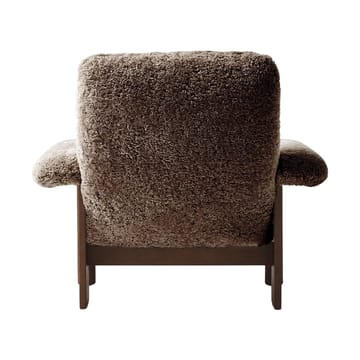 Brasilia lenestol - Dark oak-Sahara sheepskin curly - Audo Copenhagen