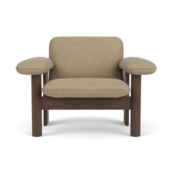 Brasilia lenestol low back - Dark oak-Audo Bouclé 02 - Audo Copenhagen