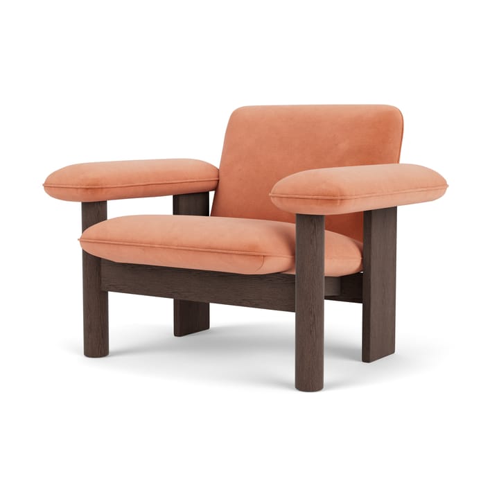 Brasilia lenestol low back, Dark oak-Avalon 012 Audo Copenhagen