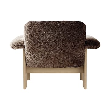 Brasilia lenestol low back - Natural oak-Sahara sheepskin curly - Audo Copenhagen