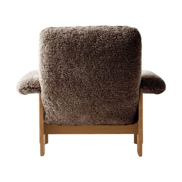 Brasilia lenestol - Natural oak-Sahara sheepskin curly - Audo Copenhagen