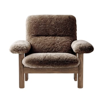 Brasilia lenestol - Walnut-Sahara sheepskin curly - Audo Copenhagen