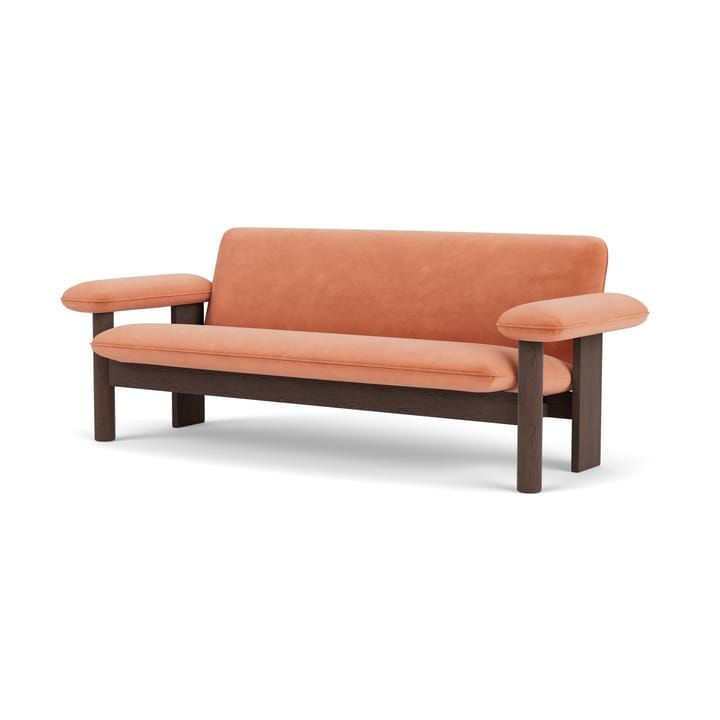 Brasilia sofa 2-seters, Dark oak-Avalon 012 Audo Copenhagen