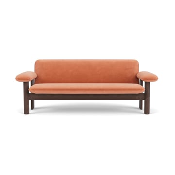 Brasilia sofa 2-seters - Dark oak-Avalon 012 - Audo Copenhagen