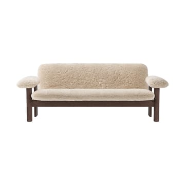 Brasilia sofa 2-seters - Dark oak-Nature sheepskin curly - Audo Copenhagen