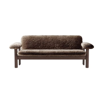 Brasilia sofa 2-seters - Dark oak-Sahara sheepskin curly - Audo Copenhagen