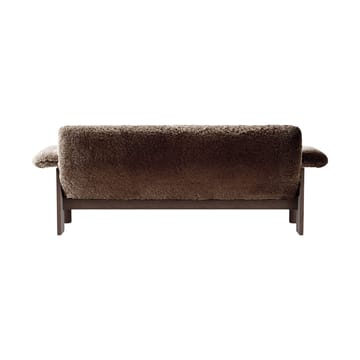 Brasilia sofa 2-seters - Dark oak-Sahara sheepskin curly - Audo Copenhagen