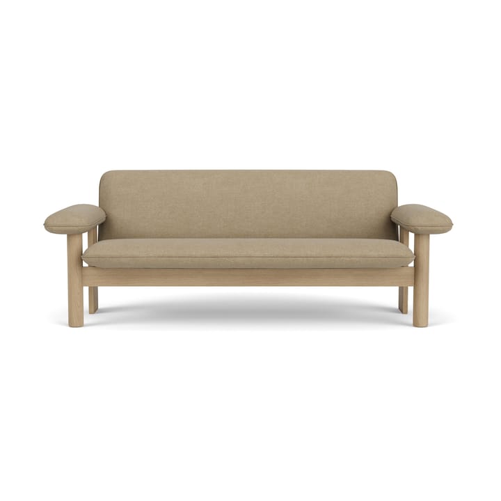 Brasilia sofa 2-seters, Natural oak-Audo Bouclé 02 Audo Copenhagen