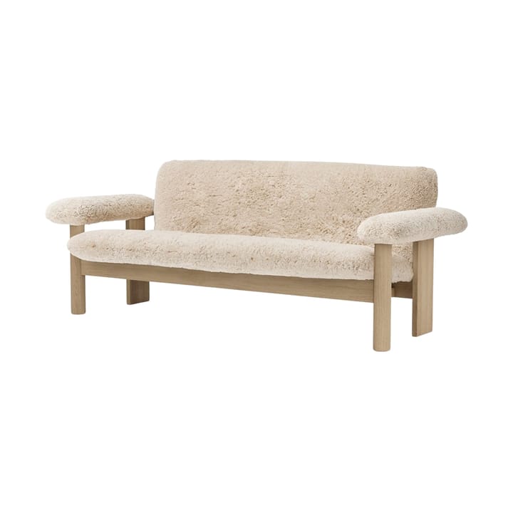 Brasilia sofa 2-seters - Natural oak-Nature sheepskin curly - Audo Copenhagen