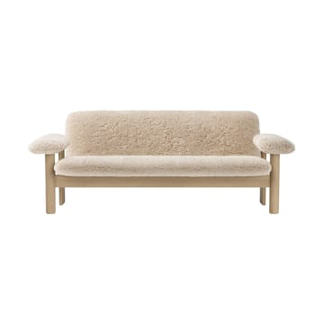 Brasilia sofa 2-seters - Natural oak-Nature sheepskin curly - Audo Copenhagen