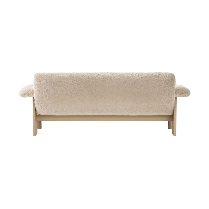 Brasilia sofa 2-seters, Natural oak-Nature sheepskin curly Audo Copenhagen