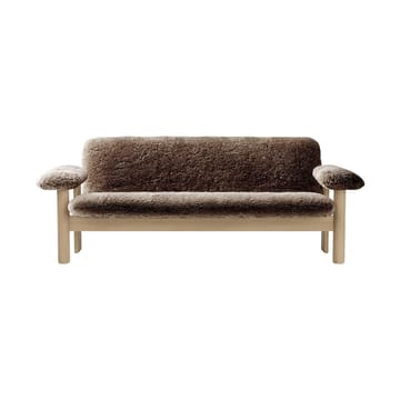 Brasilia sofa 2-seters - Natural oak-Sahara sheepskin curly - Audo Copenhagen