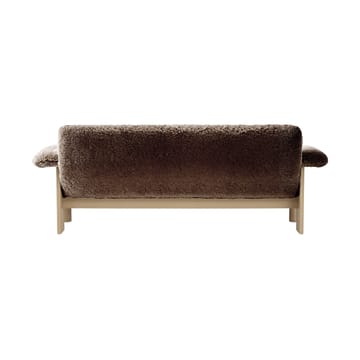 Brasilia sofa 2-seters - Natural oak-Sahara sheepskin curly - Audo Copenhagen