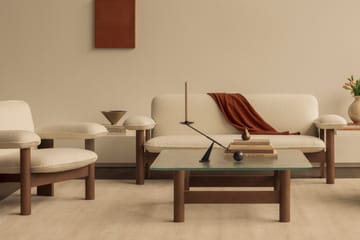 Brasilia sofa 2-seters - Natural oak-Sahara sheepskin curly - Audo Copenhagen