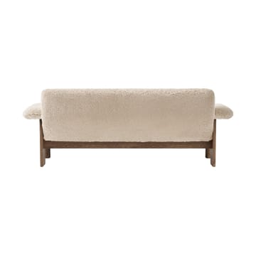 Brasilia sofa 2-seters - Walnut-Nature sheepskin curly - Audo Copenhagen