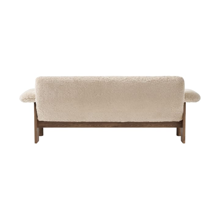 Brasilia sofa 2-seters, Walnut-Nature sheepskin curly Audo Copenhagen