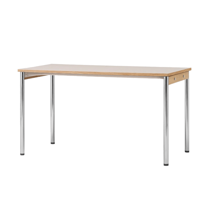 Co Table konferansebord 140x70cm - Chrome, laminate creme - Audo Copenhagen
