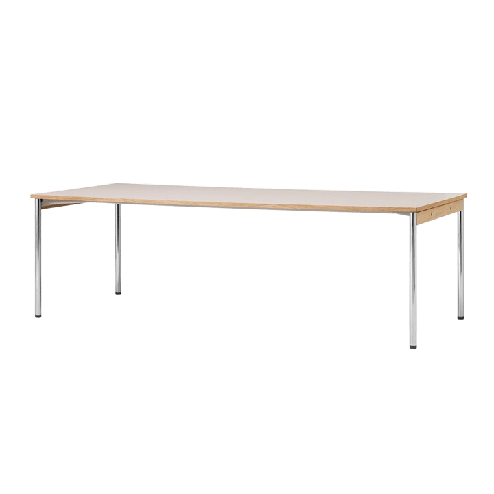 Co Table konferansebord 240x100cm - Chrome, laminate creme - Audo Copenhagen