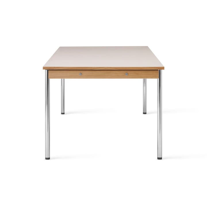 Co Table konferansebord 240x100cm - Chrome, laminate creme - Audo Copenhagen