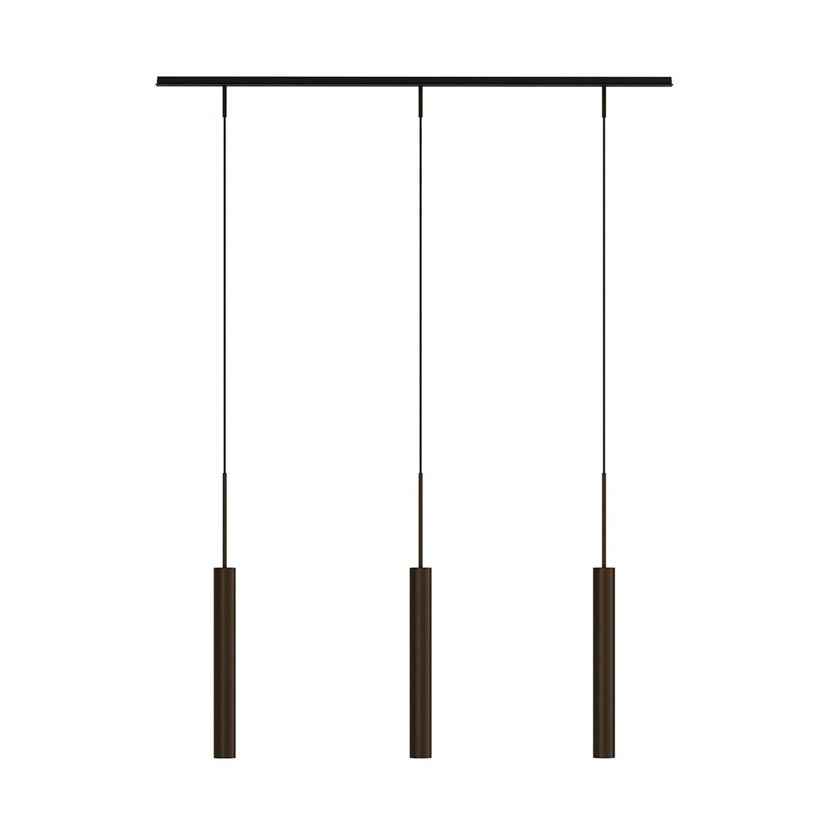 Bilde av Audo Copenhagen Tubulaire rail pendel 3 Anodized bronzed