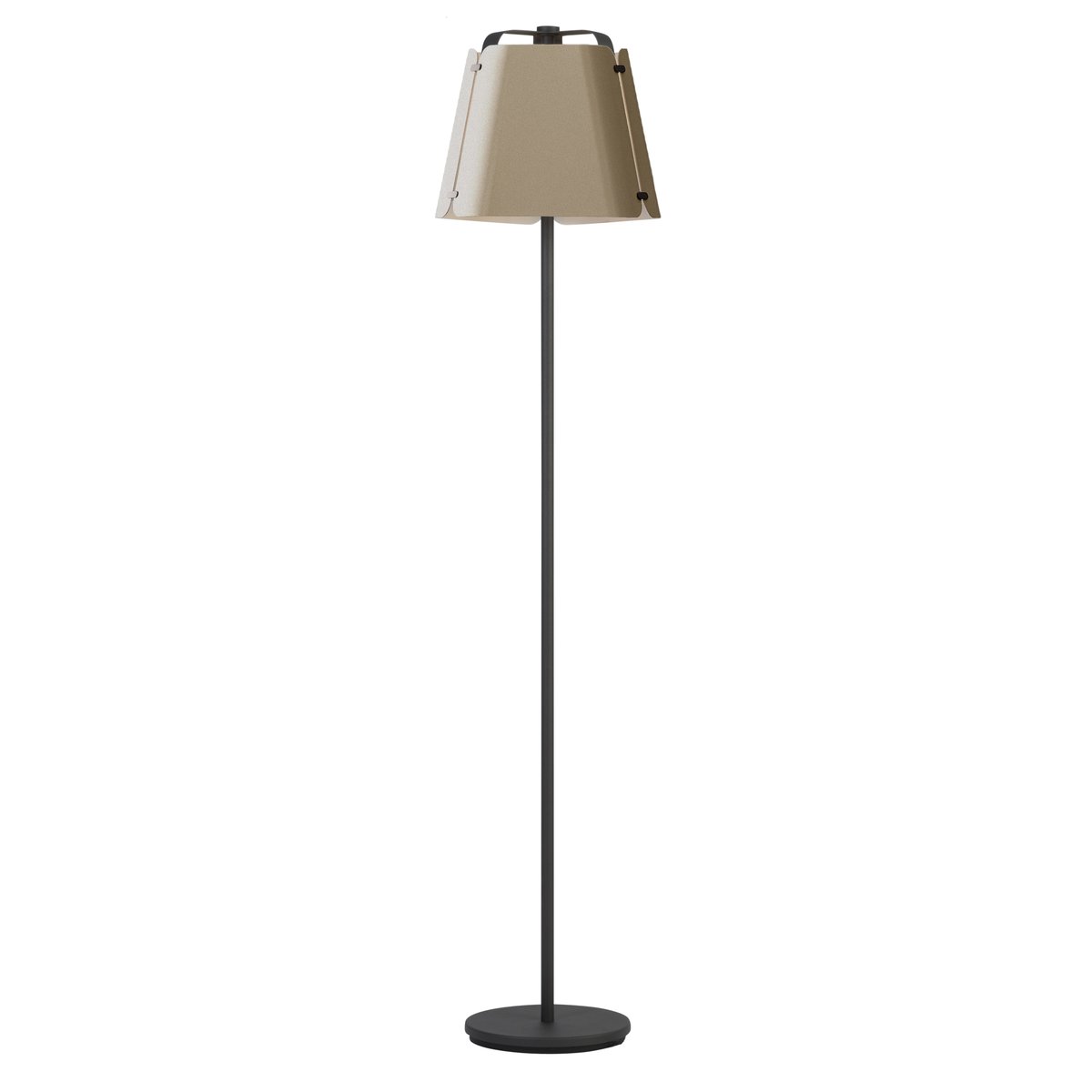 Bilde av Belid Fold gulvlampe Ø34 cm Antracit-Sandstruktur