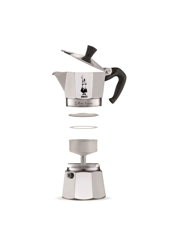 Moka espressokanne 3 kopper - Sølv - Bialetti