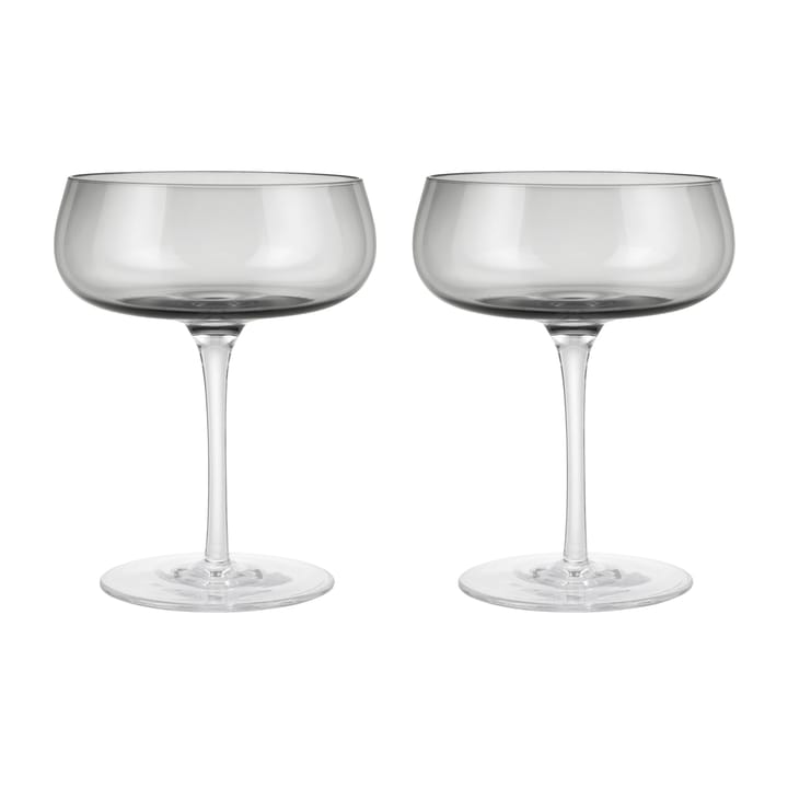 Belo champagneglass coupe 20 cl 2-pakning - Smoke - Blomus