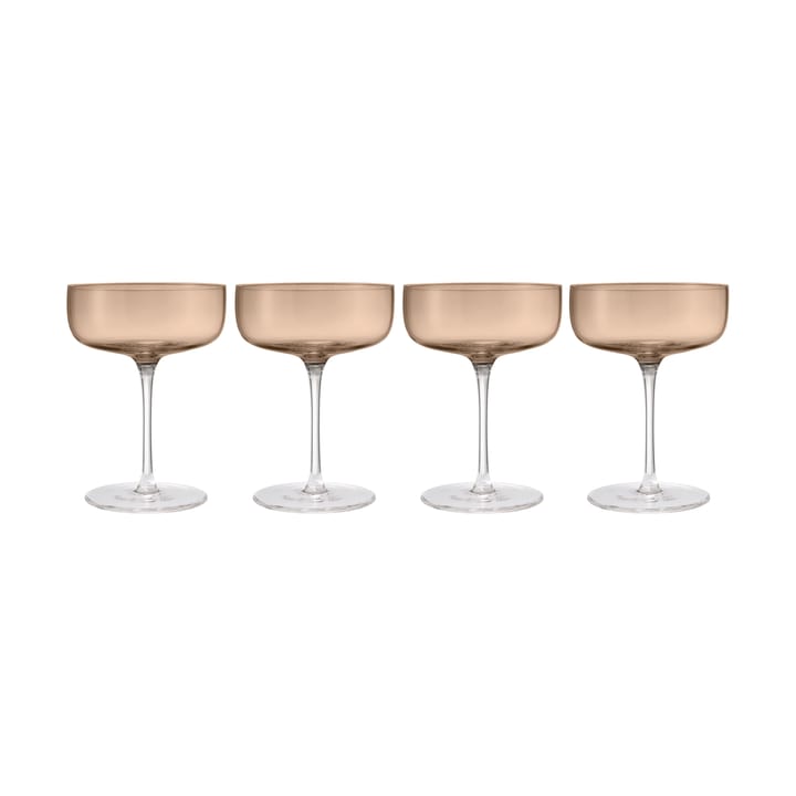 Fuumi champagneglass Coupe 28 cl 4-pk - Coffee-Klar - Blomus